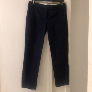 Theory- Navy double stretch skinny trouser